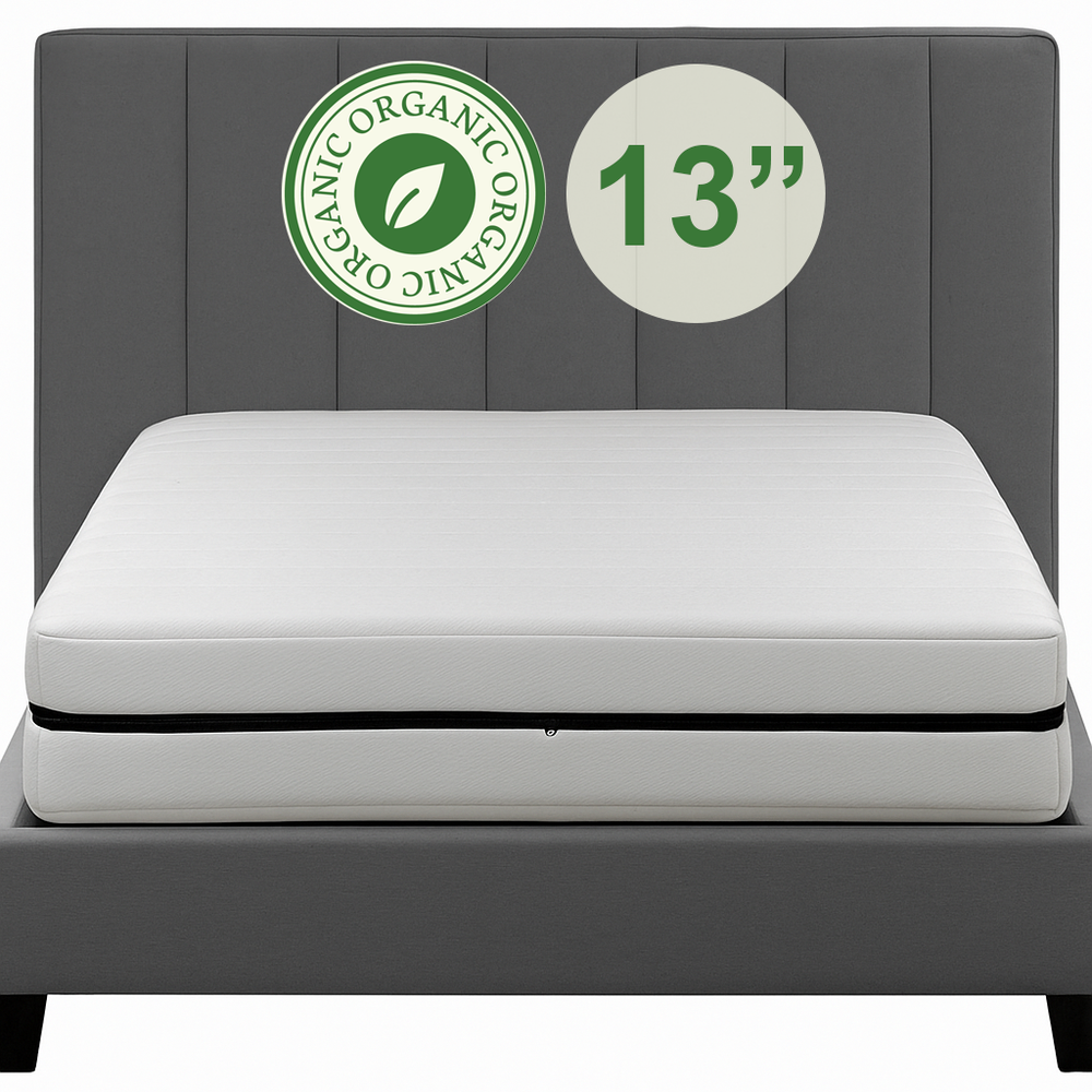 Contour 13" Organic Latex Top With Pocket Coil Core