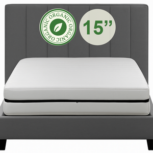 Contour 15" Organic Latex Top With Pocket Coil Core