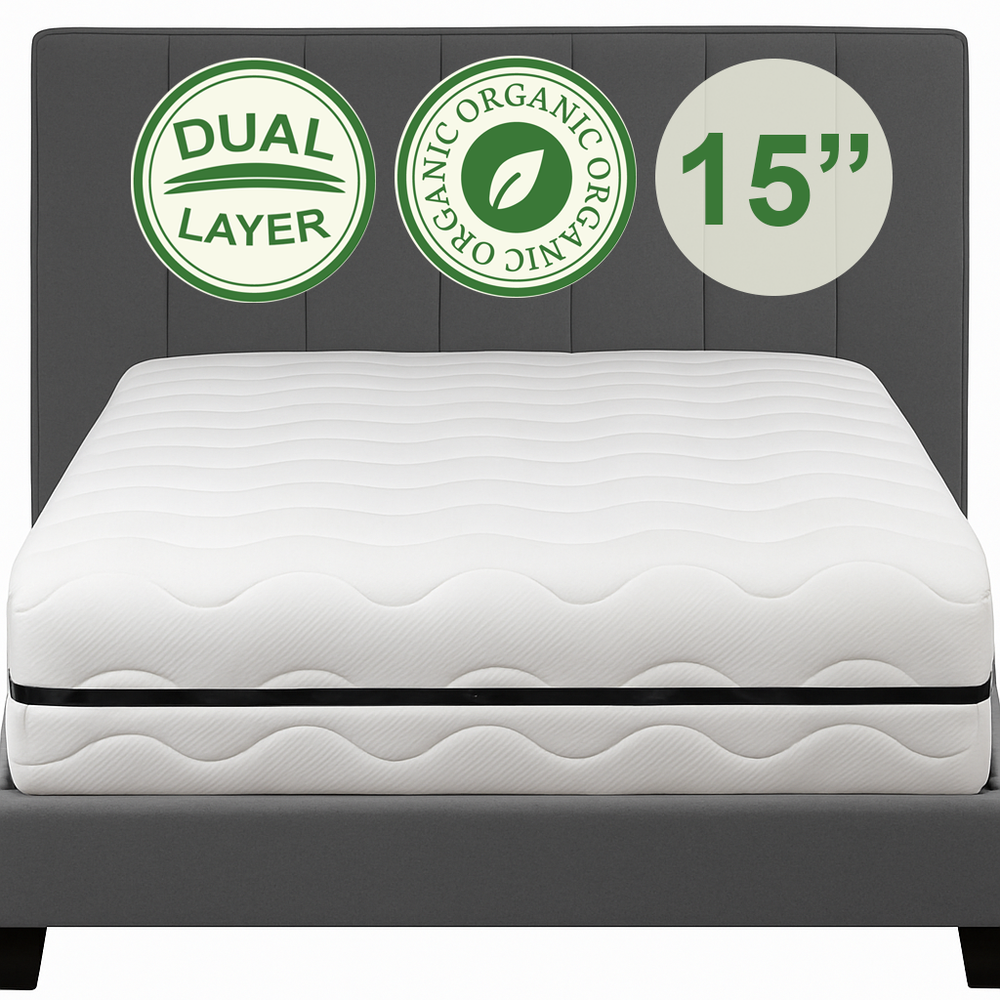 Opulence 15" Organic Latex Top With Pocket Coil Core